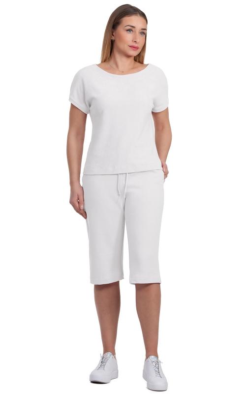 SUMMER TRACKSUIT WITH SHORTS White COLOUR  Magnolica