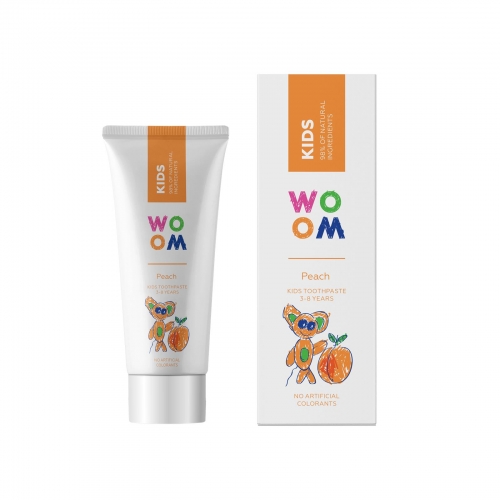KIDS TOTHPASTE FROM 3 TO 8 YEARS OLD with PEACH flavor Magnolica