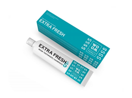 woom family extra fresh toothpaste,75 ml. Magnolica
