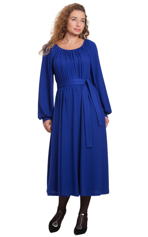 ELEGANT EVENING BLUE DRESS Magnolica