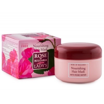 Питательная маска для волос с розовой водой Rose of Bg 330 мл. Magnolica