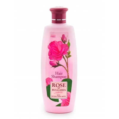 Šampūns visiem matu tipiem ar rožūdeni Rose of Bg 330ml. Magnolica