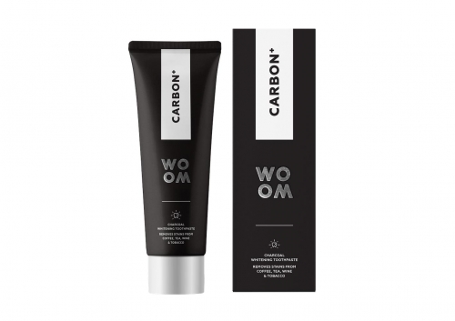 Whitening toothpaste with activated charcoal Woom Carbon +, 75 ml Magnolica