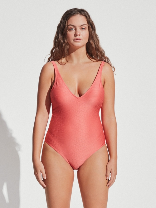 WOMEN SWIMSUIT IN Coral color Magnolica