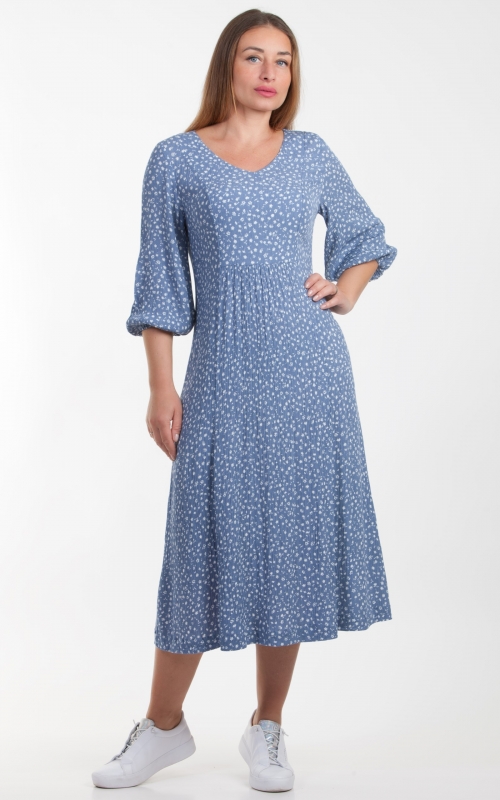 CASUAL SUMMER DRESS FROM  VISCOSE,A-SILHOUETTE Magnolica