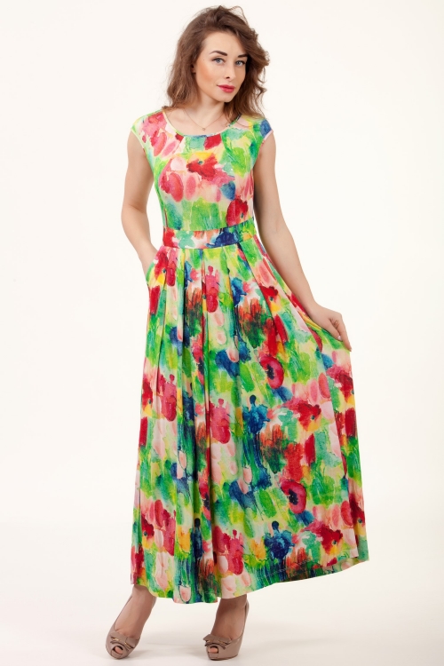 SPRING-SUMMER LETTUCE DRESS Magnolica
