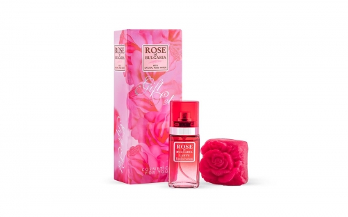 Подарочный набор rose of bg - гл.мыло ручной работы 40г+парфюм 25мл(2шт) Magnolica