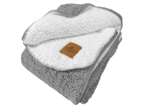 плед-одеялo из эко шерсти - SOFT&COZY 150/200 СМ серое Magnolica