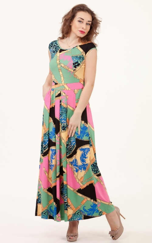 Zala pavasara-vasaras kleita Magnolica