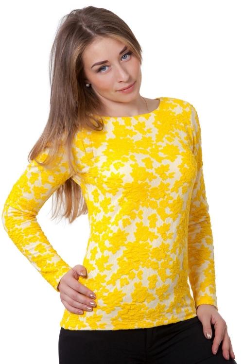 Dzeltena kleita ar garam piedurknem Magnolica