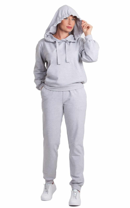 WALKING COTTON TRACKSUIT IN GRAY COLOUR Magnolica