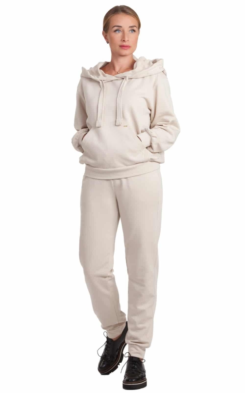WALKING  COTTON TRACKSUIT IN BEIGE COLOUR Magnolica