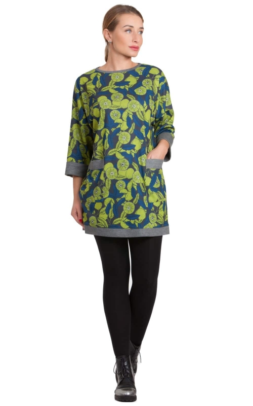 Comfortable oversized tunic with pockets  Magnolica