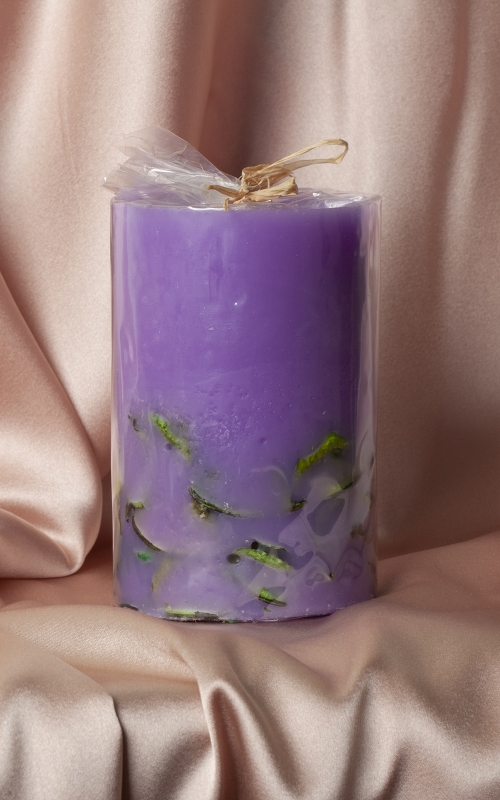 Soy Wax Candle AROMATHERAPY  LAVENDER Ø 65/100 mm Magnolica