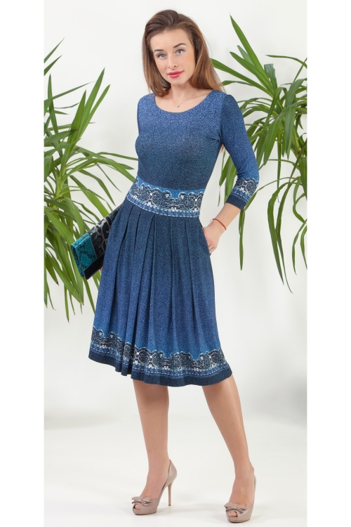  BLUE SPRING AND SUMMER DRESS Magnolica