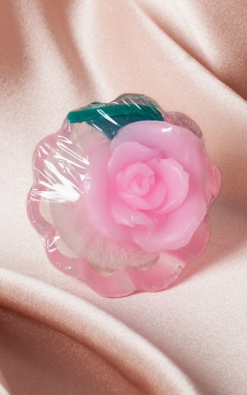 GLYCERINE SOAP ROSE FANTASY - CYCLAME,SMALL BASKET 20 G Magnolica