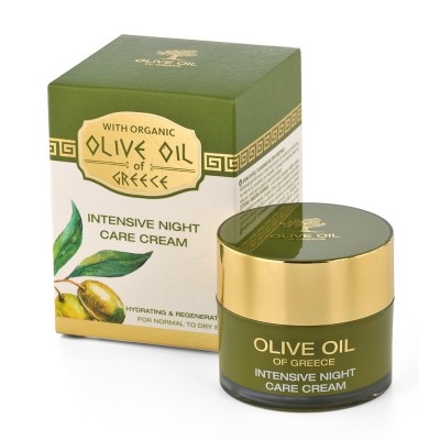 Intensive night care cream for normal to dry skin Olive Oil of Greece 50 ml. Magnolica