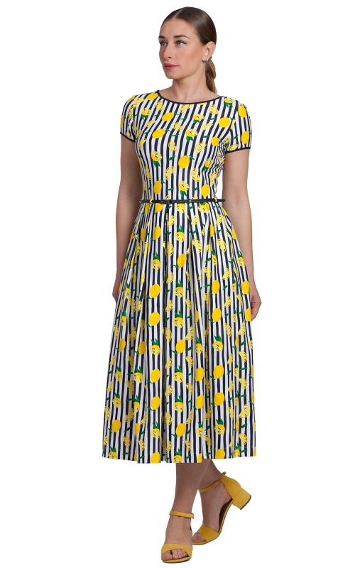 SPRING-SUMMER WITH COLOR PRINT DRESS Magnolica