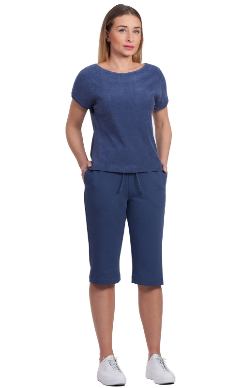 SUMMER TRACKSUIT WITH SHORTS blue color Magnolica