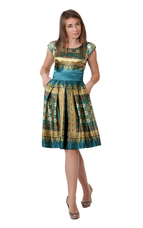 Navy Blue Spring-Summer Dress Magnolica